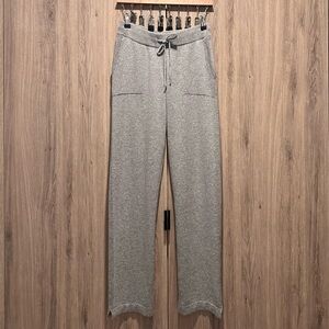 Quince Cashmere Gray Straight Leg Knit Stretchy Lounge Pants Size S